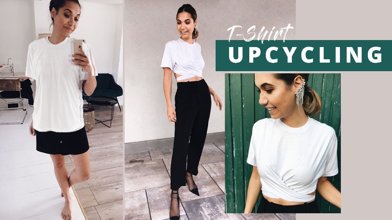 DIY T-Shirt UPCYCLING I Step-by-step super schnell &amp; einfach erklärt