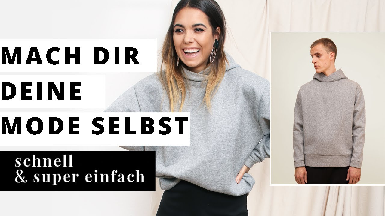 für absolute Anfänger I Step-by-step Nähanleitung I Sweatshirt Männer &amp; Frauen I DIY
